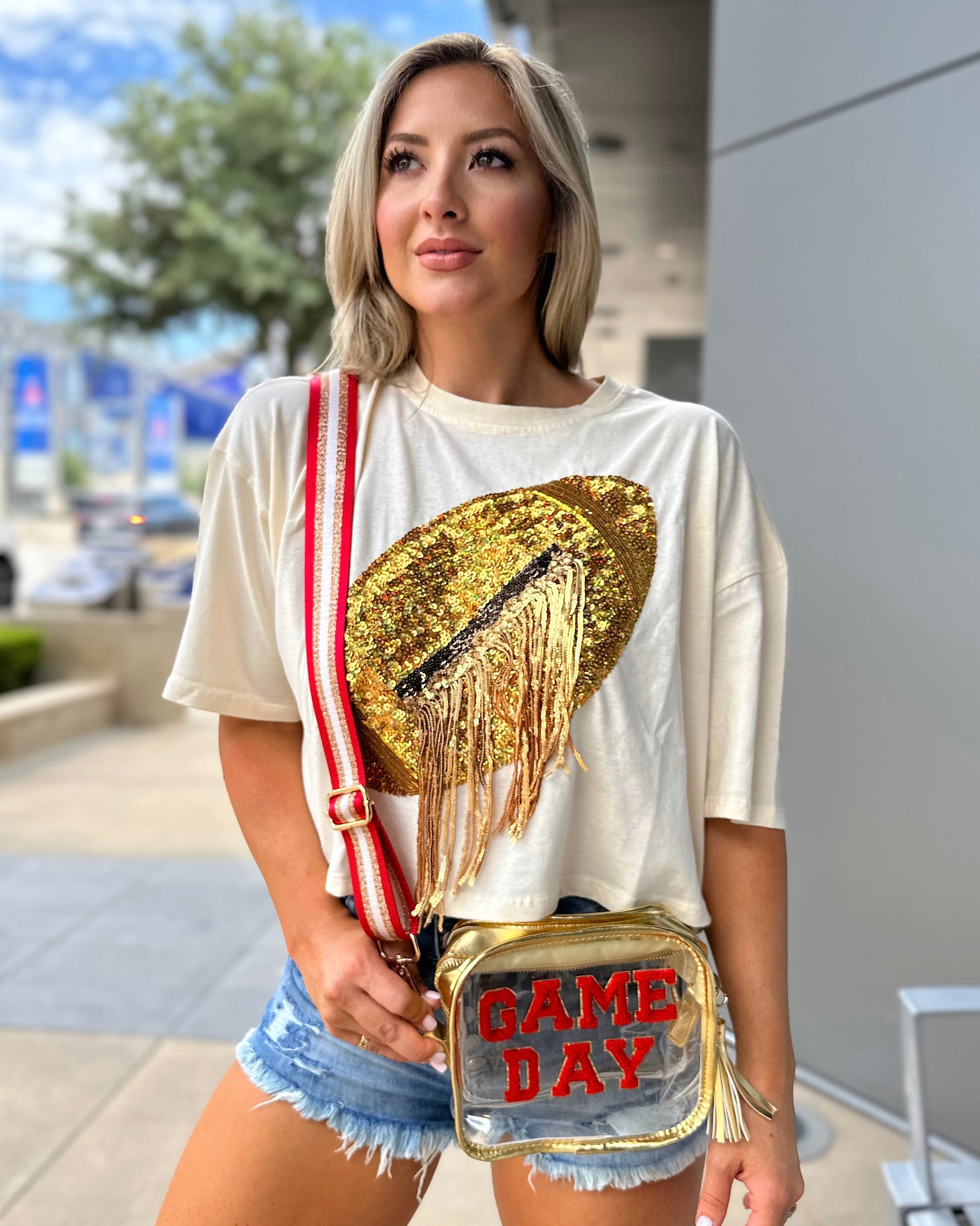 Hail Mary Gameday Purse Gold