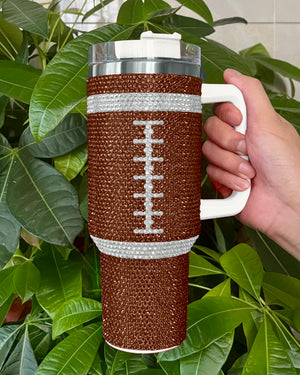 Crystal Football "Blinged Out" 40 Oz. Tumbler (Pre-Order Ships 8/15) - Live Love Gameday®