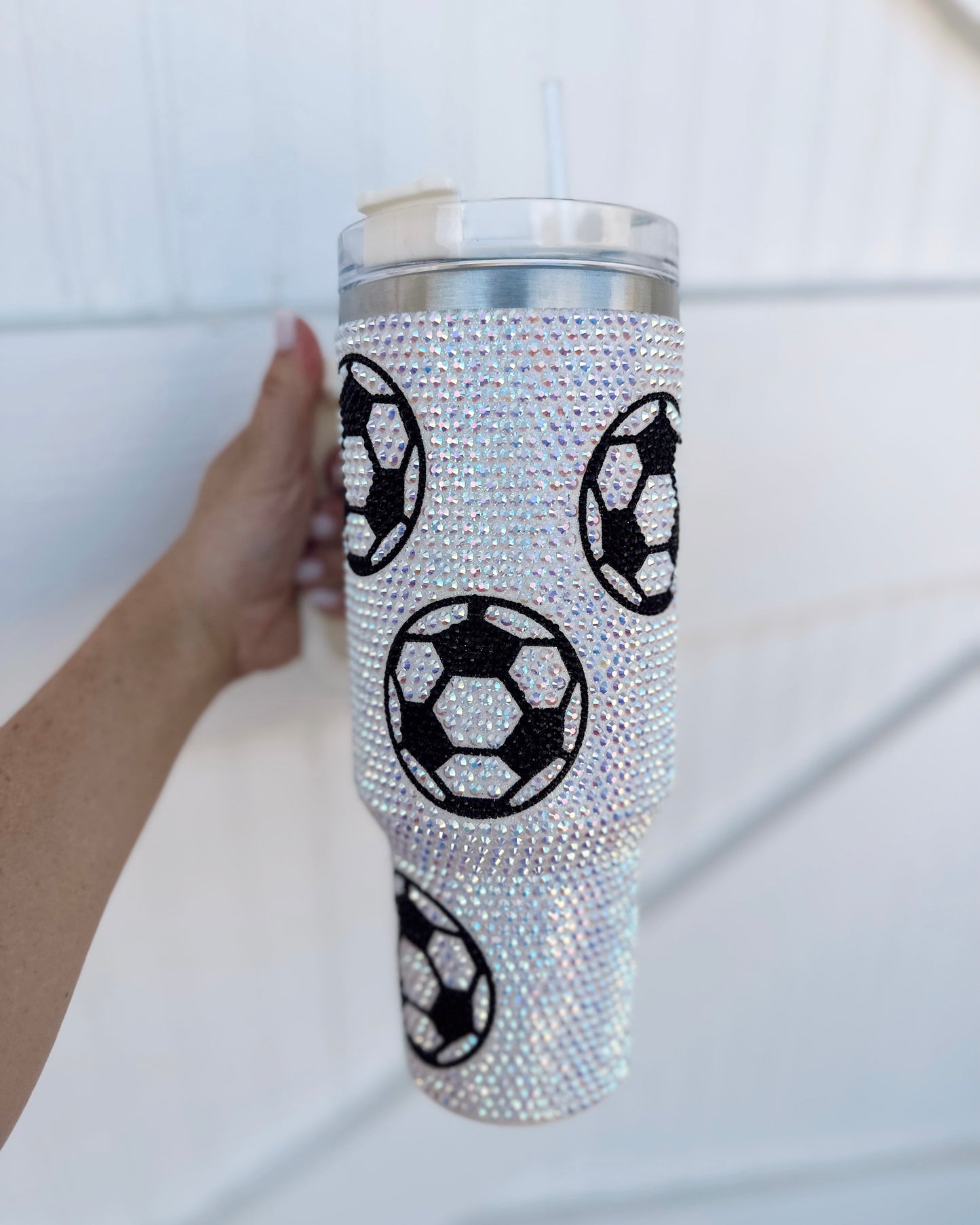 Crystal Soccer Tumbler (Pre-Order Ships 9/30) - Live Love Gameday®