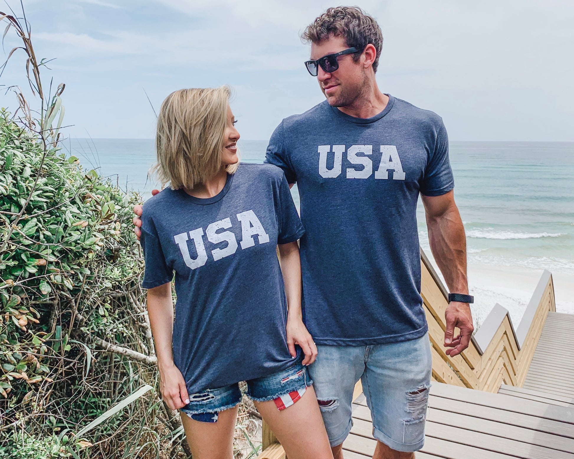 Unisex USA Navy Tee - Live Love Gameday®