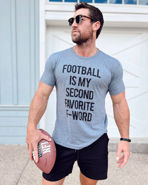Unisex Football Is My Second Favorite F-Word Comfy Tee - Live Love Gameday®